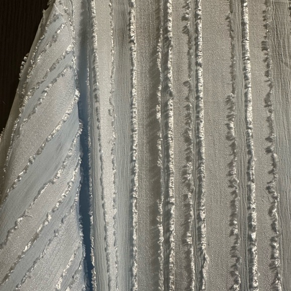 Umgee Light Blue Textured Button-Down Blouse - Picture 4 of 5